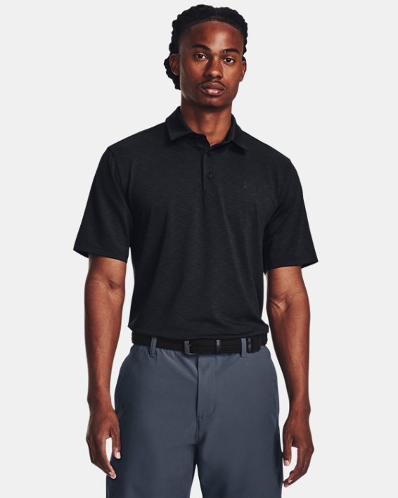Men's UA Playoff Birdie Jacquard Polo in Black image number 0